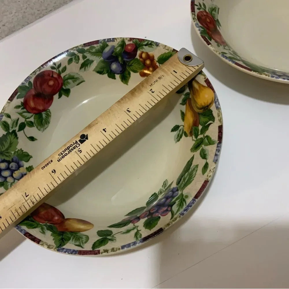 2 Sakura by Oneida Sonoma Excell Soup Coupe Cereal Bowls  Fresh Fruit 8” G12